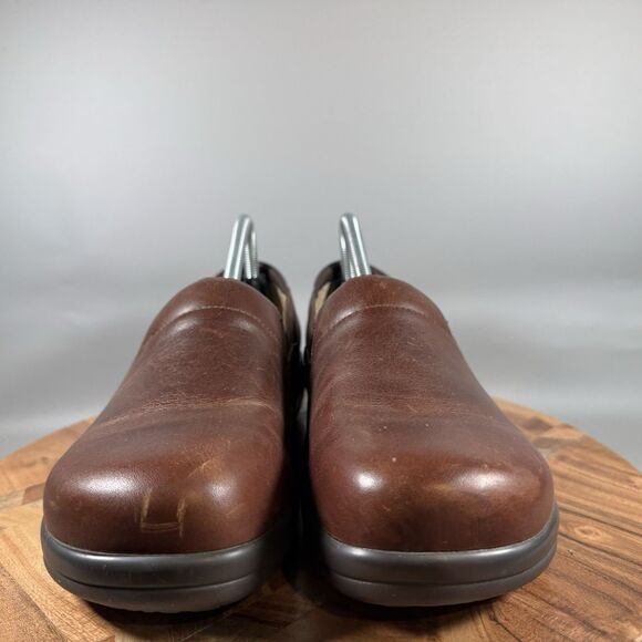 Alegria Women's Keli Pro Brown Leather Nursing Comfort Clogs EU 41 US 10.5 - Picture 2 of 8
